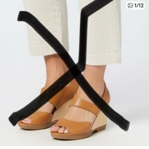 NEW Camper Women's Brown Leather Wedges Sz 38